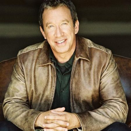 Tim Allen in a brown jacket.